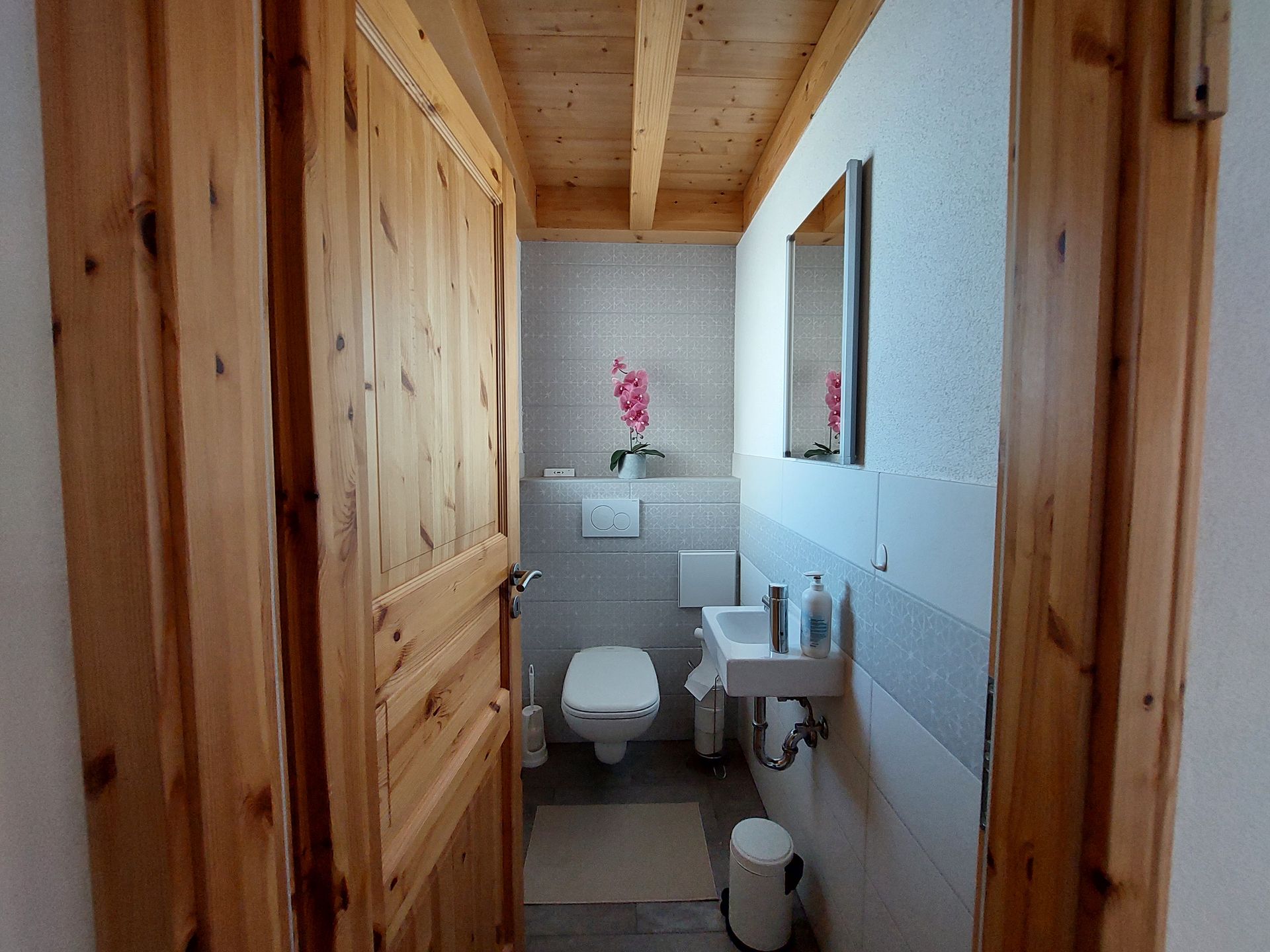 Petit WC à l'entrée du chalet